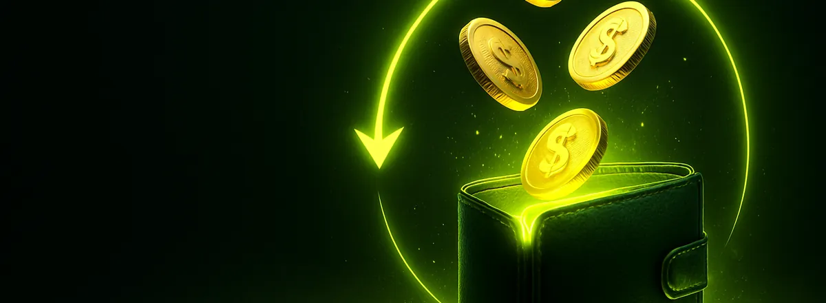 Create your account and see how the 20% cashback works on the official site